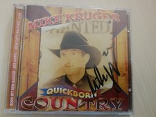 MIKE KRÜGER - CD  "QUICKBORN COUNTRY"  & ORIG. AUTOGRAMM - SIGNED - IN PERSON!