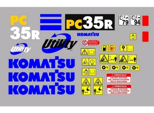 Komatsu r aufkleber - komatsu, pc