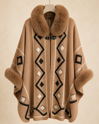 Curvy damen umhang poncho - curvy,