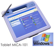 ADVANTECH MICA-101 TABLET 26cm 10.4" TOUCHSCREEN WINDOWS XP SSD MIT DOCKING NEU