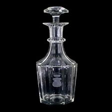 Gr. Karaffe mit gravierten Wappen und Grafenkrone, Böhmen oder Bayerischer Wald