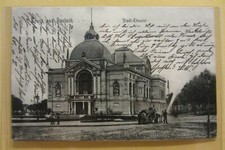 213/22 Gruss aus Rostock Stadt-Theater Vorplatz Feuerwehr Pferdewagen Spritze