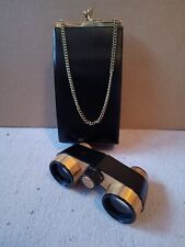 Prismengläser Eschenbach adar 3x Rodenstock + Ledertasche schwarz gold Opernglas