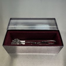 Gebäckzange Christoph Widmann Pforzheim Silber 925 in OVP Hildesheimer Rose