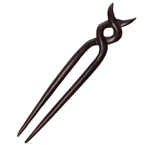 17cm haarnadel haargabel holz - 17cm,