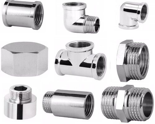 Messing chrom fittings muffe - fittings,