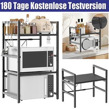 Mikrowellen Regal Mikrowellenschrank Organizers Stehend Küchenregal 2/3 Etagen