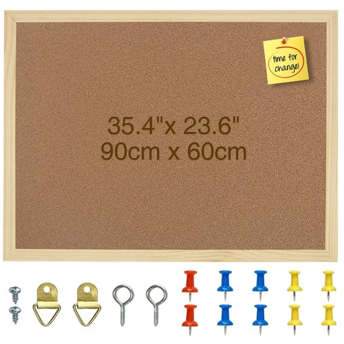 Kork pinnwand 90x60cm - kork,