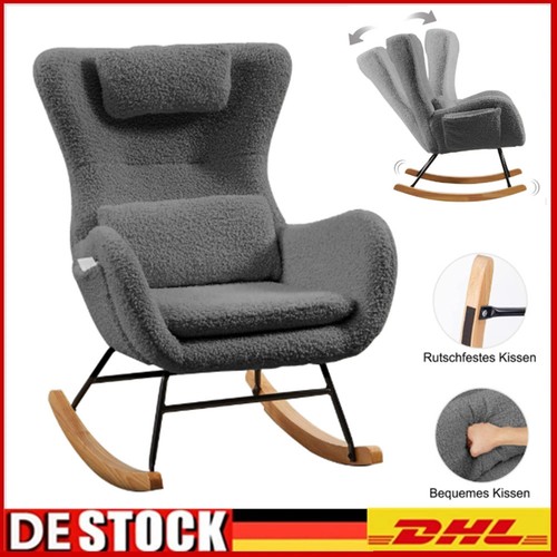 Schaukelstuhl mit kissen - schaukelstuhl,
