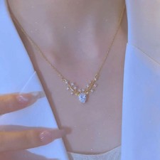 Strass Hirschgeweih Halskette