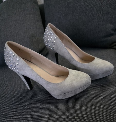 Schöne hohe schuhe grau 40 - schuhe,