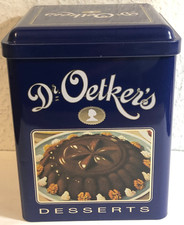 Dr. Oetker Blechdose blau