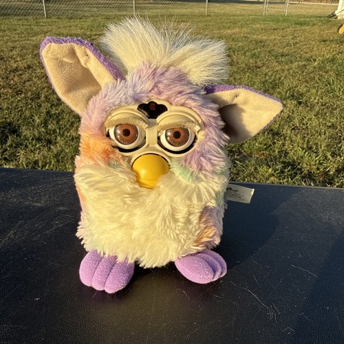 1998 furby tie dye rainbow - furby,