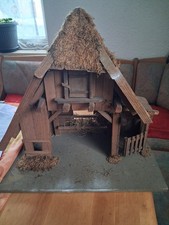 Ältere Krippe Holz Handarbeit