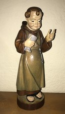 Holzfigur  Mönch Pater