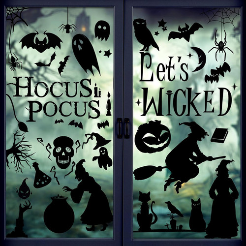 Halloween fensteraufkleber - halloween,
