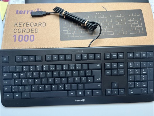 Terra keyboard corded 1000 - terra,