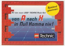 ✪ LEGO TECHNIC, Lego 1996 WERBUNG WERBE-BROSCHÜRE PROSPEKT GEWINNSPIEL NEU TOP