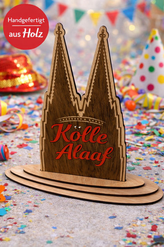 Kölle alaaf holzdeko - alaaf, –