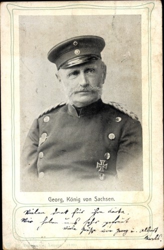 König georg von sachsen - ak,