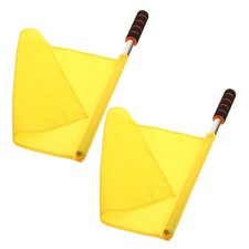  2 Pcs Schiedsrichter Flaggen Fahnen Handflaggen Schiedsrichterflagge