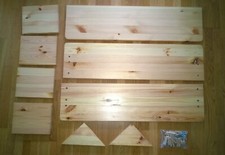 NEU Massivholz Regal Wandregal