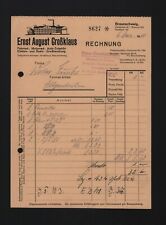 BRAUNSCHWEIG, Rechnung 1940, Ernst August Grossklaus Fahrrad-Motorrad-Grosshandl