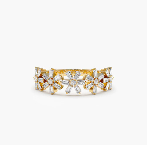 Damen diamantring 585 gold 14k - 585,