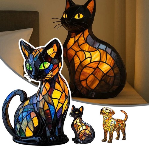 Tier tischlampe katze statue - tier-tischlampe,