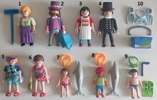 Playmobil Magd  dicker Mann lila / BBQ / Schornsteinfeger / Strand Frau Kind