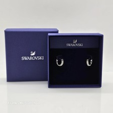 Swarovski stone kreolen - stone, weiß