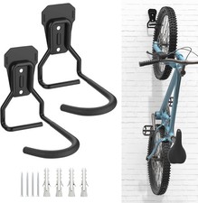 Housolution Fahrrad Wandhalterung L-Form 2 St. Vertikal f. Garage EVA Gummi Schw