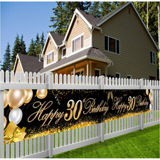 30. Geburtstag Banner Stoff