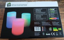 3er Set LED Kerzen mit