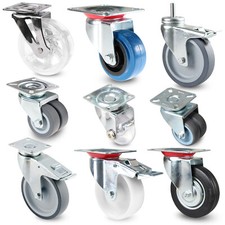Transportrollen Lenkrollen mit Bremse Möbelrollen Schwerlastrollen Bockrollen