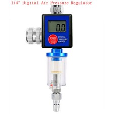 New Spray Gun Digital Paint Air Pressure Regulator Gauge Water Trap Filter Tool