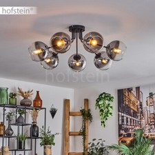 Rauchglas Flur Leuchte Decken Lampe moderne Wohn Schlaf Zimmer Raum Kugelleuchte