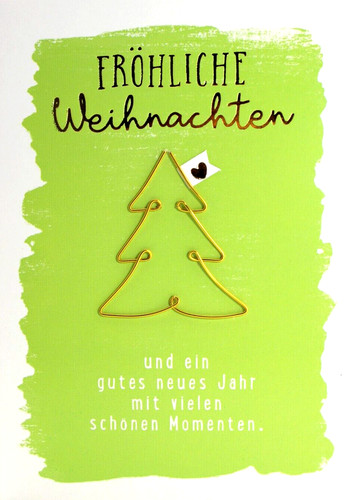 Draht baum herz - baum, karte