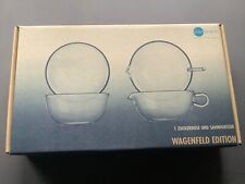 WILHELM WAGENFELD DESIGN EDITION TEEKANNE ZUCKER- SAHNESET ORIGINAL JENAER GLAS