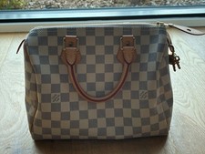 Echte Louis Vuitton 25 Damier Azur Tasche WIE NEU!