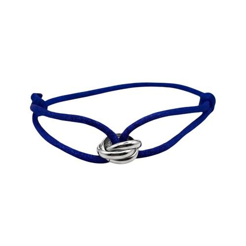 Trinity kordelarmband silber - kordelarmband,
