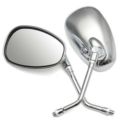 Motorrad spiegel paar - motorrad, chrom