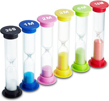 6 Stück Sanduhr für Kinder