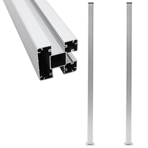 Zaunpfosten stk aluminium - 2, stk.
