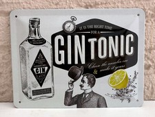 Blechschild GIN TONIC 20 x 15