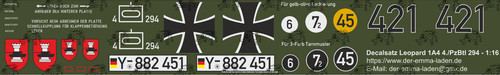 Decal bogen für tamiya - decal,