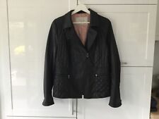TAIFUN Lederjacke Bikerstil Kunstleder Jacke Gr.40 Schwarz ungetragen