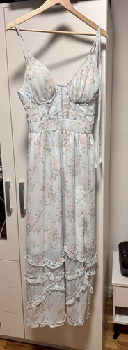 Belleze damen maxikleid - maxikleid, blau