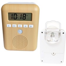 Radio mit Bewegungsmelder Timer & Akkubetrieb Badradio Uhr Bad Badmöbel Zimmer