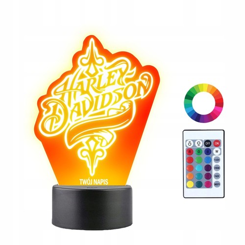 Led nachtlampe harley - 3d,